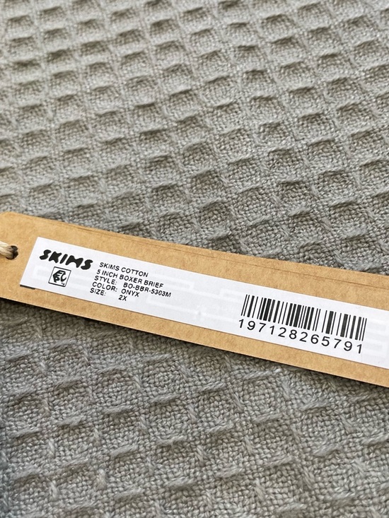 Mens Skims Boxer Brief NWT 2X Onyx Cotton Modal Stretch - Picture 3 of 8